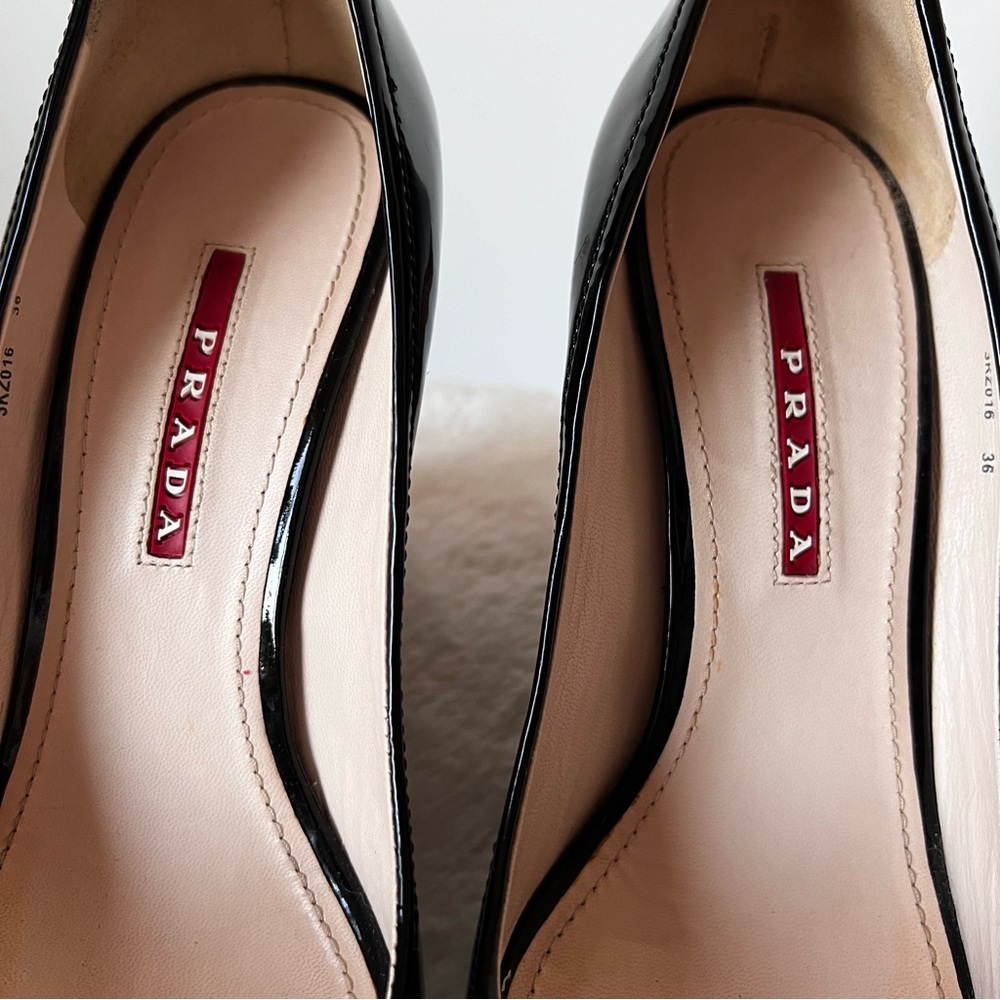 PRADA patent leather wedge shoes size 36 - Picture 13 of 15